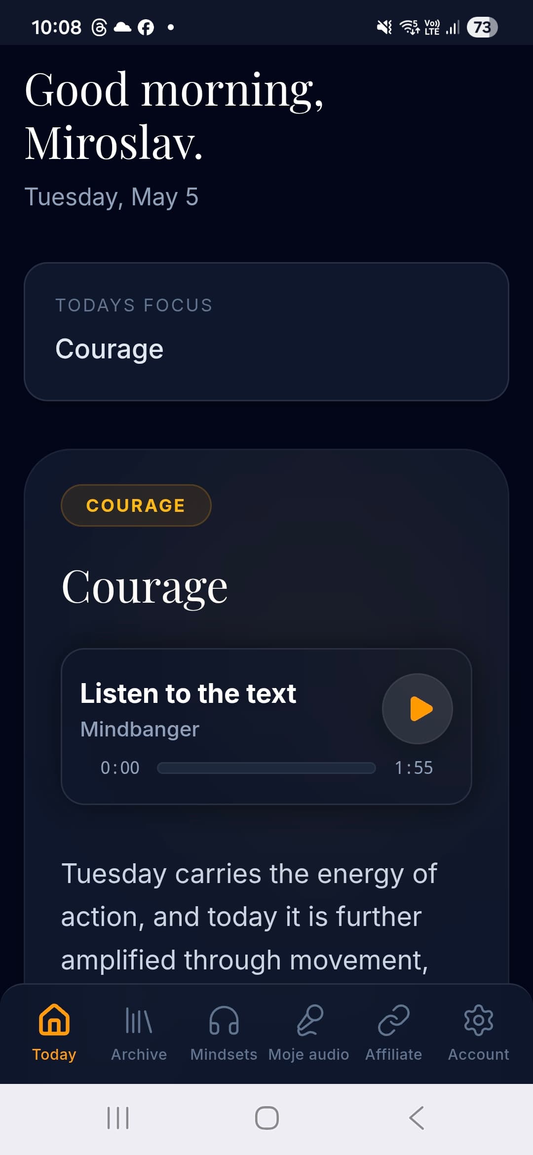 Main Dashboard Preview